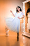 Bridal gown and short sleeves