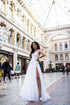 Simple wedding dress Satin bridal gown