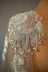 Sequin bridal tulle cape