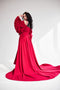 Red wedding cape