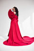 Red wedding cape