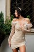 Mini bridal dress glitter