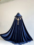 Gold lace halloween cape