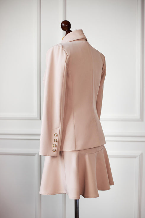 Dress and jacket Pink suit ladies suit